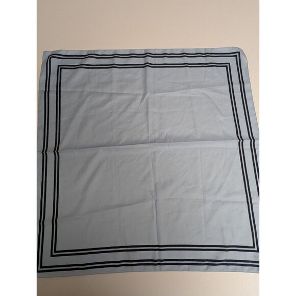 Vintage Gap Scarf Made in Italy - Men's Pocket Light Blue & Navy Solid - Picture 1 of 7